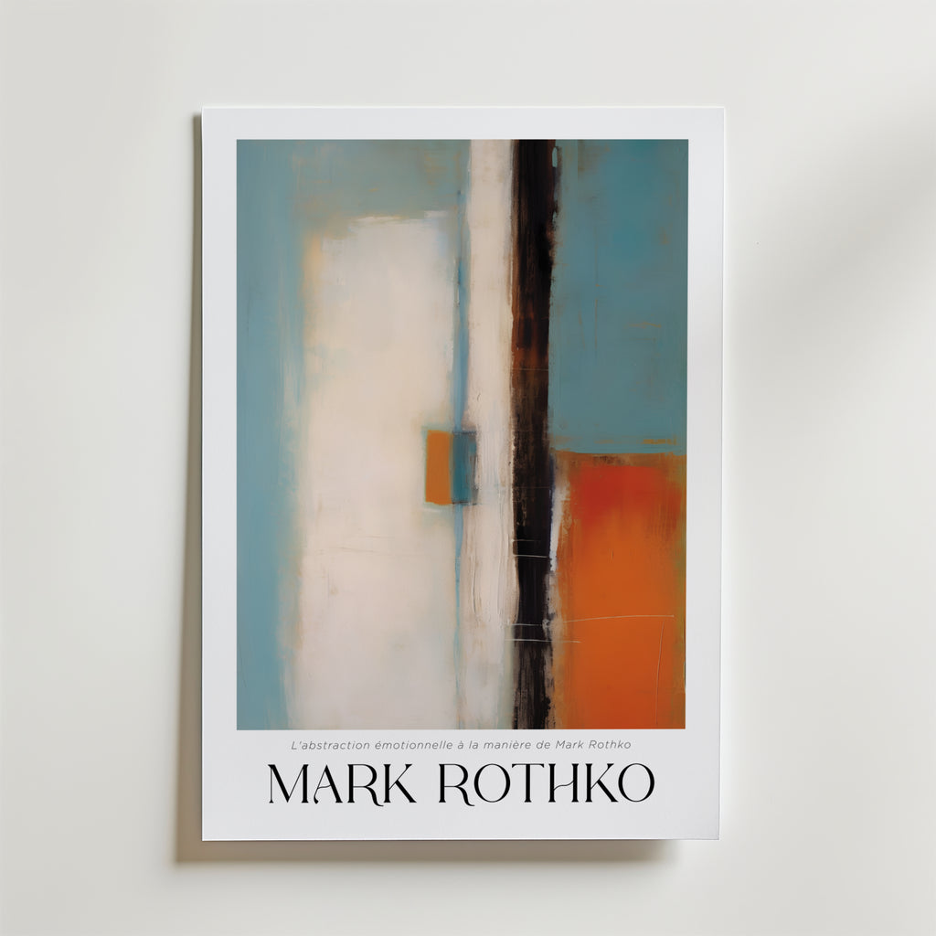 Echo Across Pale Blue Mark – stilfullt konsttryck från Bozetto, tryckt på matt finpapper