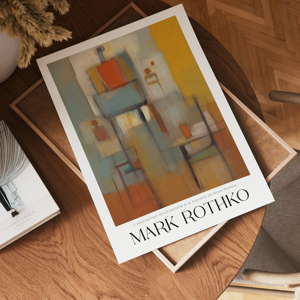 Muted Scaffold Mark Rothko – affisch med stilfullt motiv från Bozetto i hög kvalitet