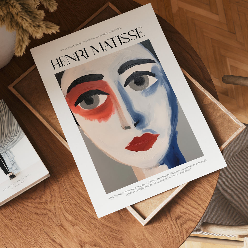 Le Portrait Abstrait Matisse – affisch med stilfullt motiv från Bozetto i hög kvalitet
