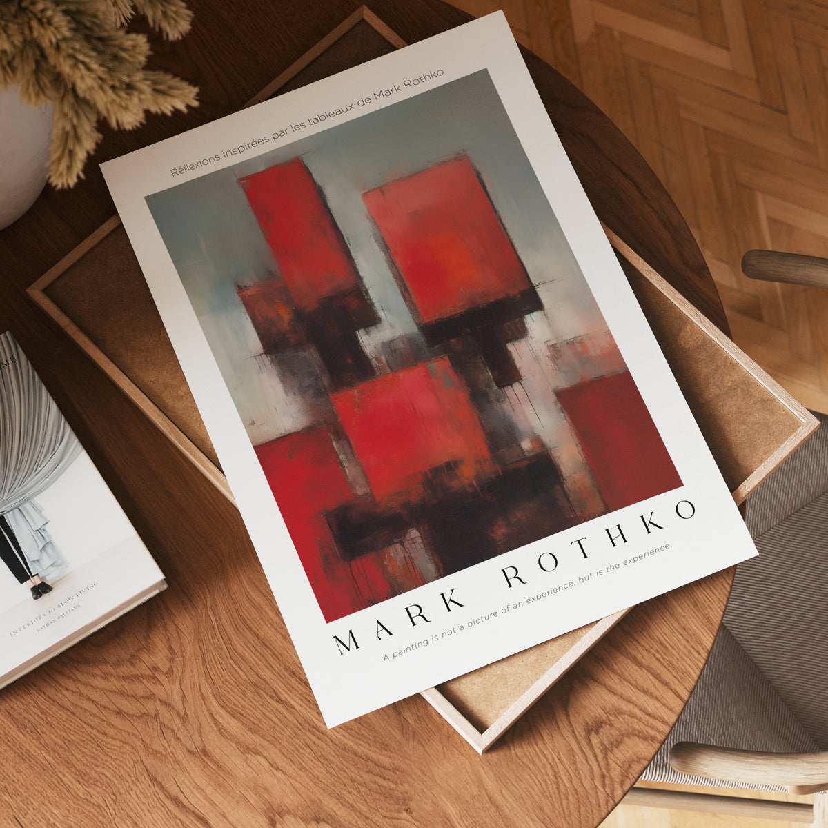 Red Remains Mark Rothko – affisch med stilfullt motiv från Bozetto i hög kvalitet