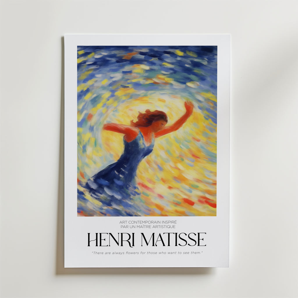 Tourbillon de Joie Matisse – stilfullt konsttryck från Bozetto, tryckt på matt finpapper