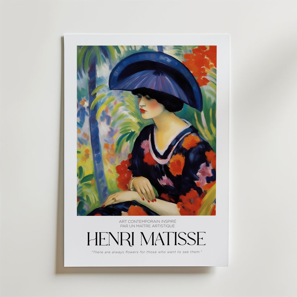 Tropical Contemplation Matisse affisch på neutral bakgrund – poster från Bozetto