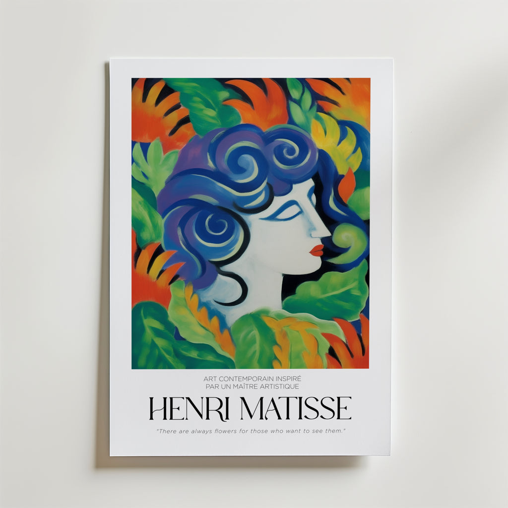 La Muse Végétale Matisse – stilfullt konsttryck från Bozetto, tryckt på matt finpapper