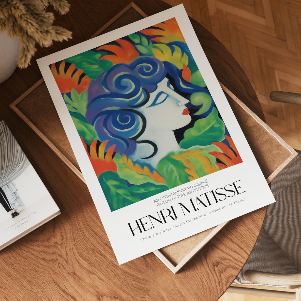 La Muse Végétale Matisse – affisch med stilfullt motiv från Bozetto i hög kvalitet