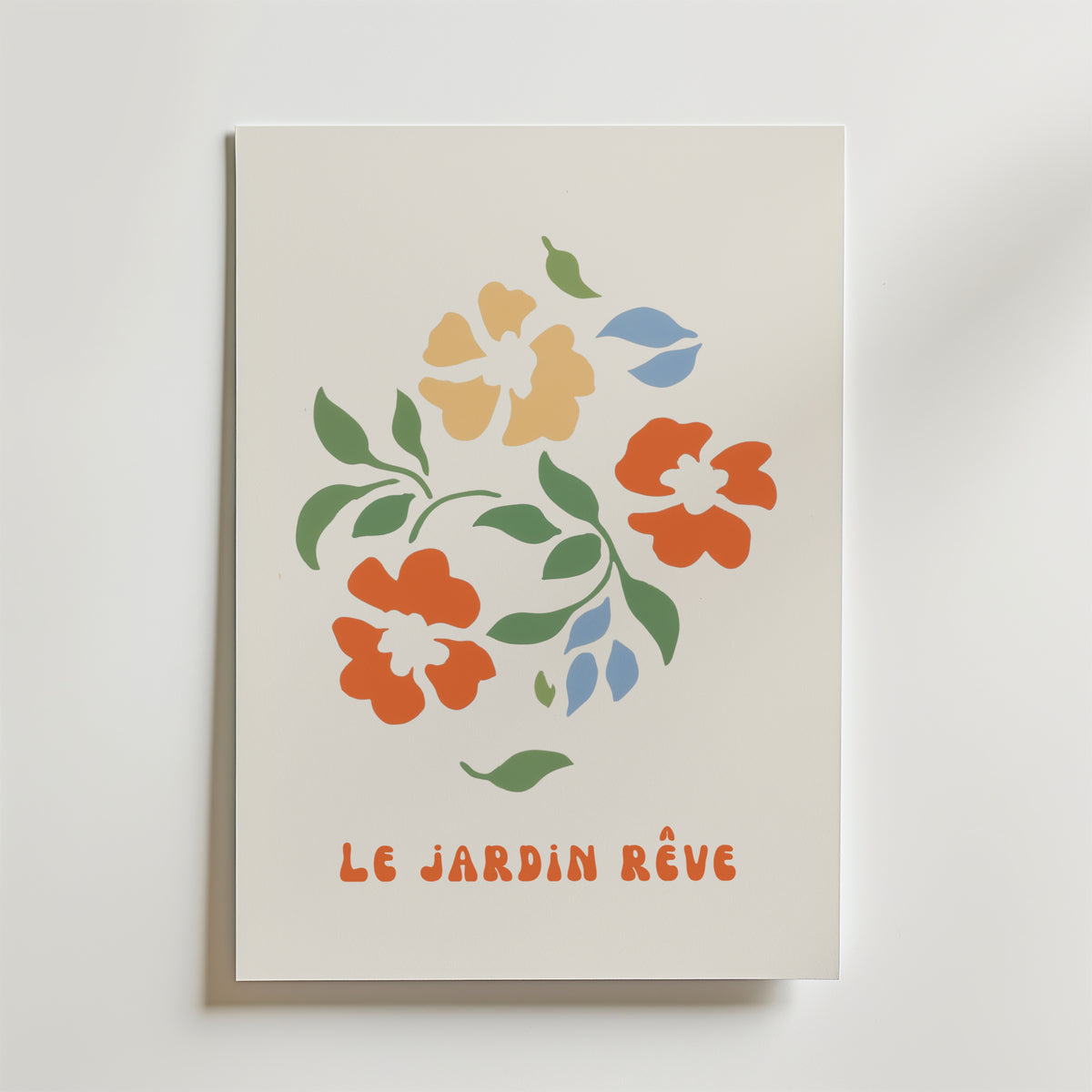 Le Jardin Réve No.2 – stilfullt konsttryck från Bozetto, tryckt på matt finpapper