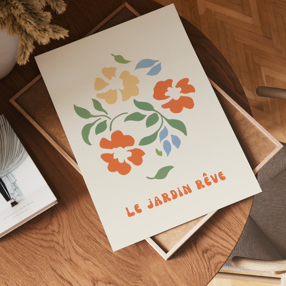 Le Jardin Réve No.2 poster visad rakt fram – Bozetto affisch i hög tryckkvalitet