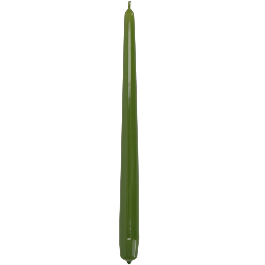 Świece stołowe Leśna zieleń 30 cm 10 szt. – Długi czas palenia