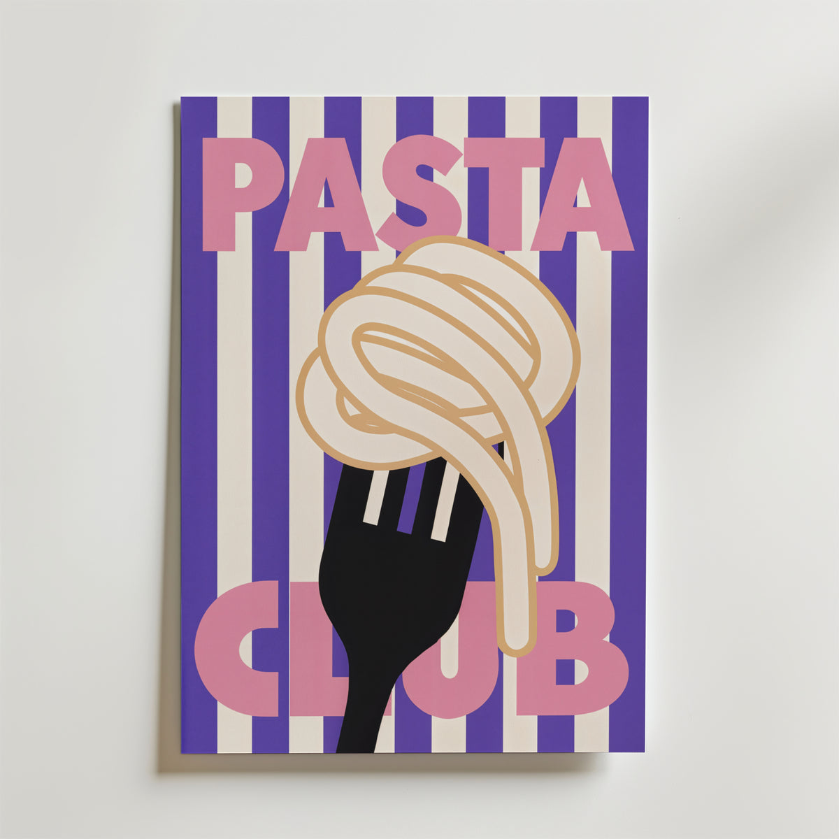 Playful Pasta Art – stilfullt konsttryck från Bozetto, tryckt på matt finpapper i hög tryckkvalitet