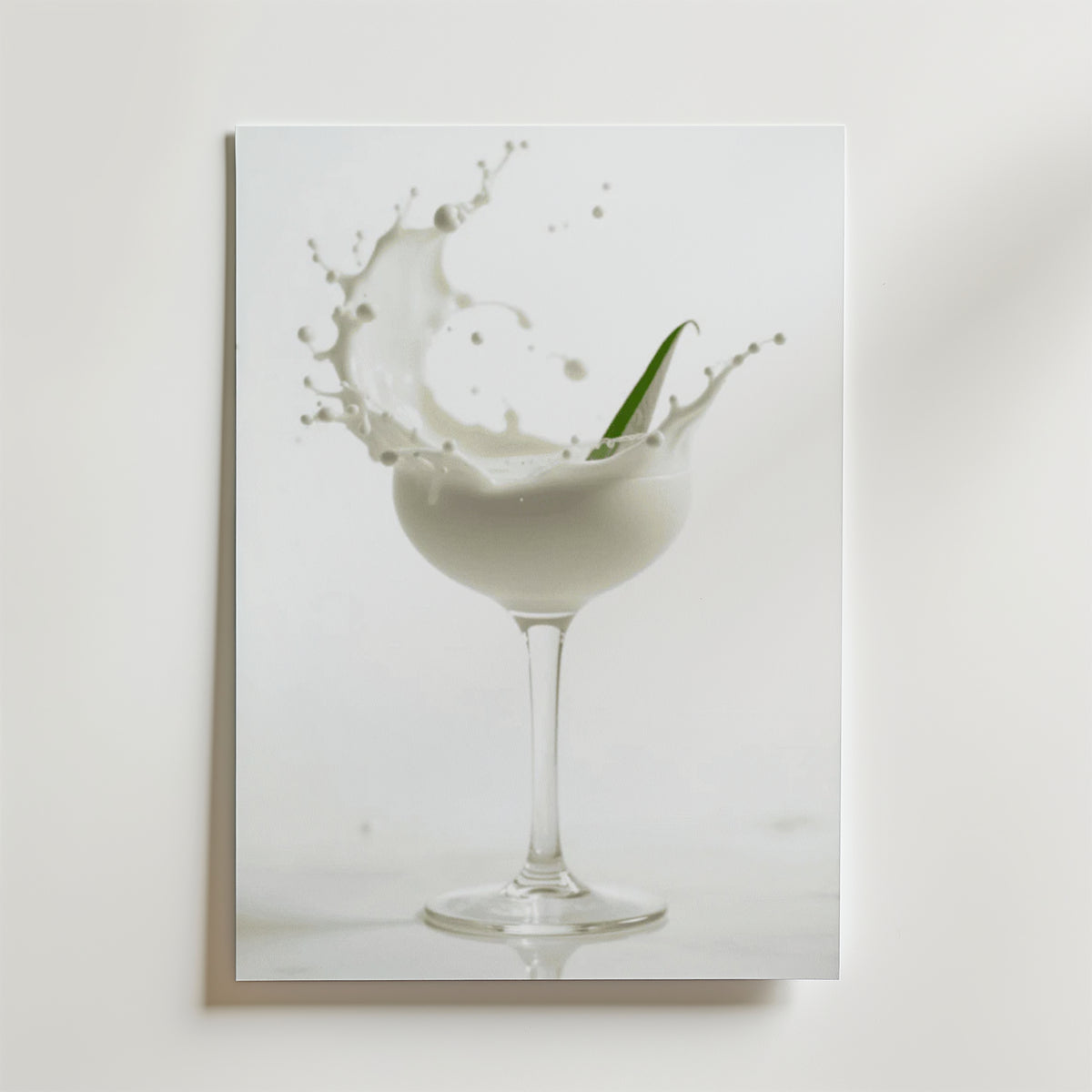 Foam Champagne Drink – stilfullt konsttryck från Bozetto, tryckt på matt finpapper