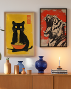 Bundle 2-pack Feline Roar Duo – kuraterad postercollection som lyfter hemmet hos Bozetto