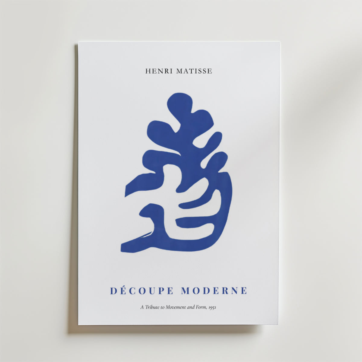 Matisse Decoupe Moderne – stilfullt konsttryck från Bozetto, tryckt på matt finpapper