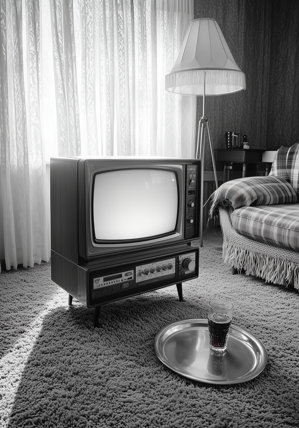 Vintage Living Room – affisch med snyggt motiv, köp enkelt hos Bozetto i flera storlekar