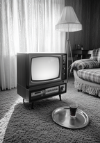 Vintage Living Room – affisch med snyggt motiv, köp enkelt hos Bozetto i flera storlekar