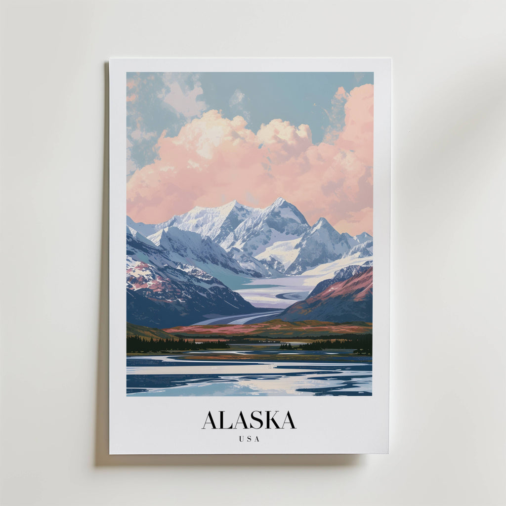 Whispers Of Alaska – stilfullt konsttryck från Bozetto, tryckt på matt finpapper