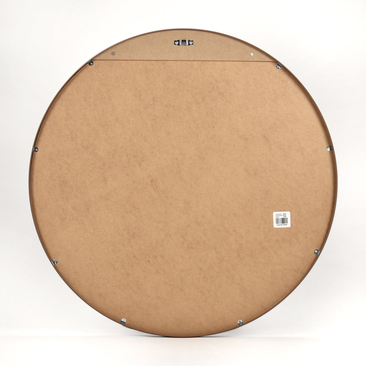 Spegel Rund Valnöt Deluxe  80 cm – poster väggdekoration