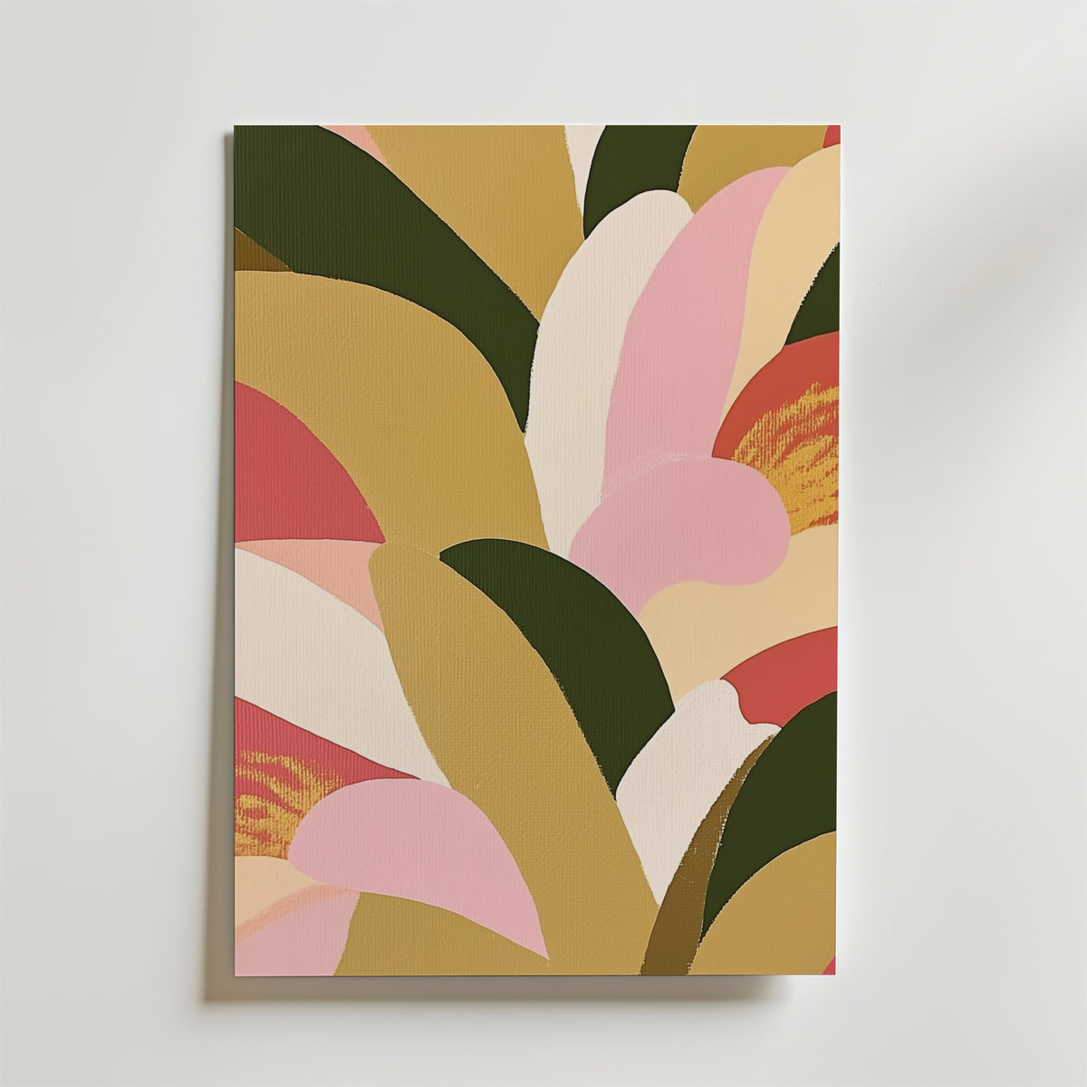 Abstract Botanical Decor – stilfullt konsttryck från Bozetto, tryckt på matt finpapper