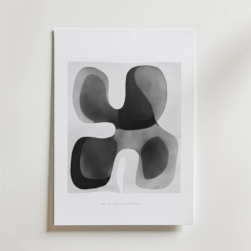 Art of Abstraction No. 1 – stilfullt konsttryck från Bozetto, tryckt på matt finpapper