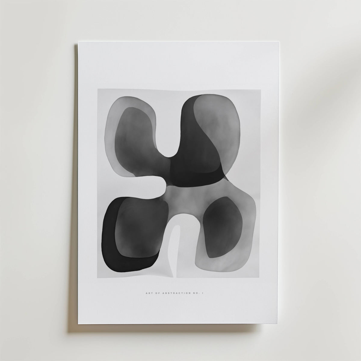 Art of Abstraction No. 1 – stilfullt konsttryck från Bozetto, tryckt på matt finpapper