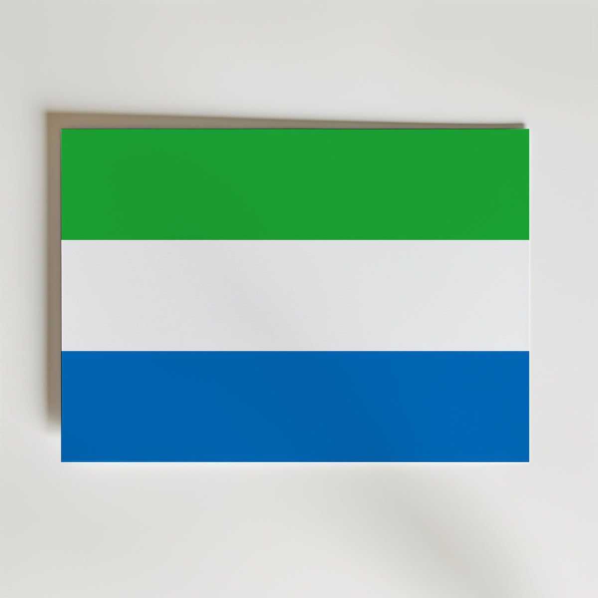 Sierra Leone National Flag Poster – modern konst och stilren konsttryck för hemmet hos Bozetto