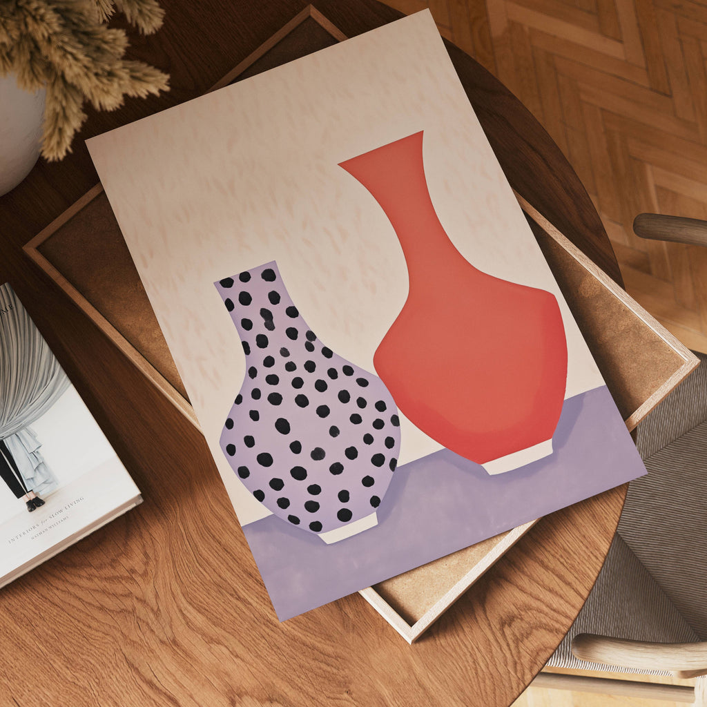 Playful Vases poster visad rakt fram – Bozetto affisch i hög tryckkvalitet i hög tryckkvalitet