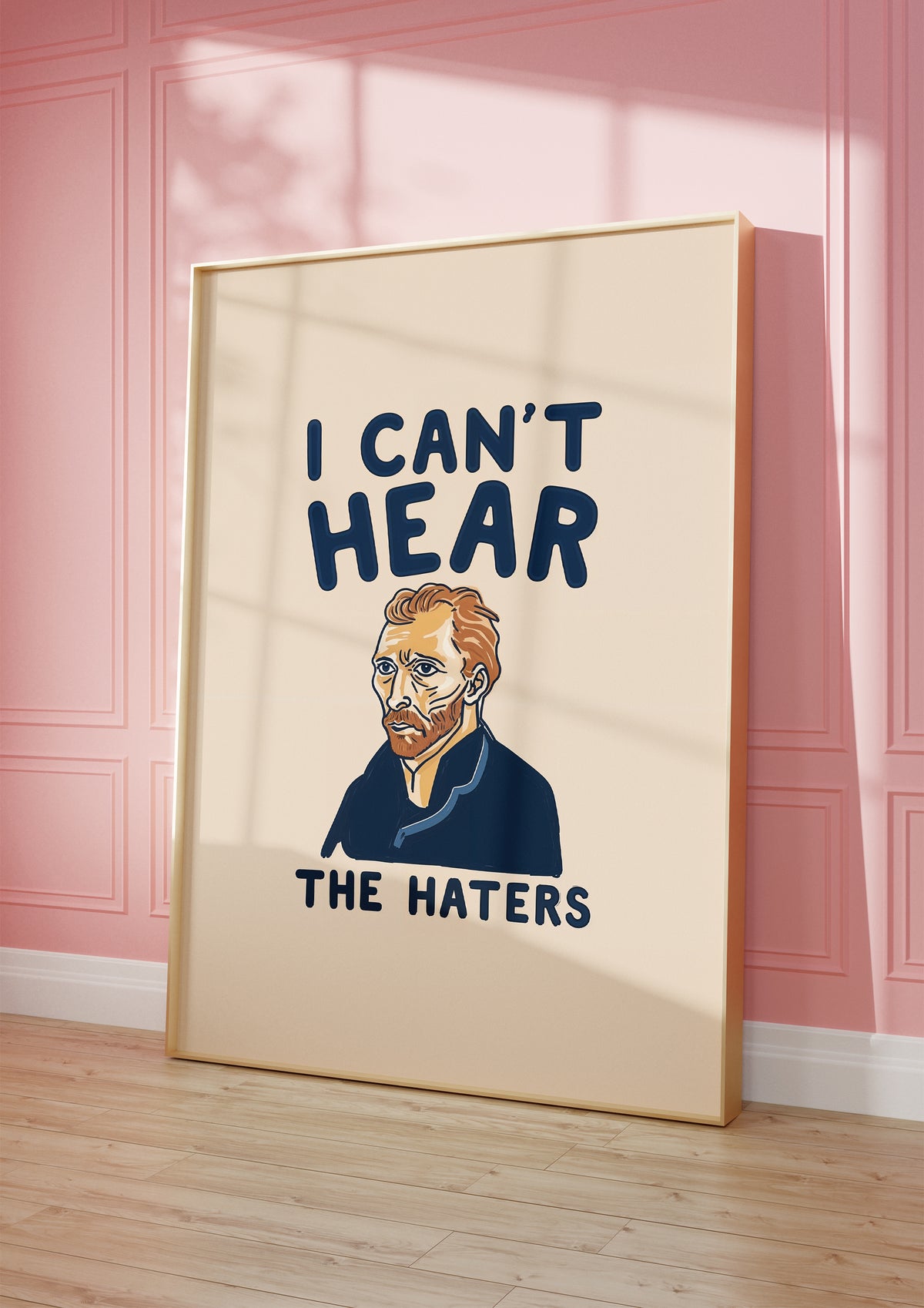 Van Gogh Can’t Hear poster visad rakt fram – Bozetto affisch i hög tryckkvalitet