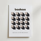 Bauhaus Optical Grid – stilfullt konsttryck från Bozetto, tryckt på matt finpapper