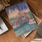 Wisteria at Kameido Kawase Hasui affisch på neutral bakgrund – poster från Bozetto