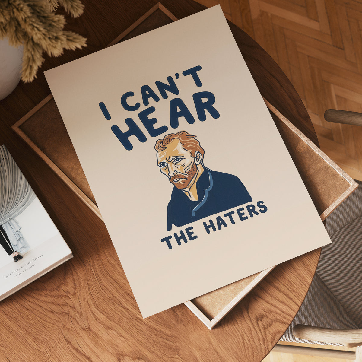 Van Gogh Can’t Hear – affisch med snyggt motiv, köp enkelt hos Bozetto i flera storlekar