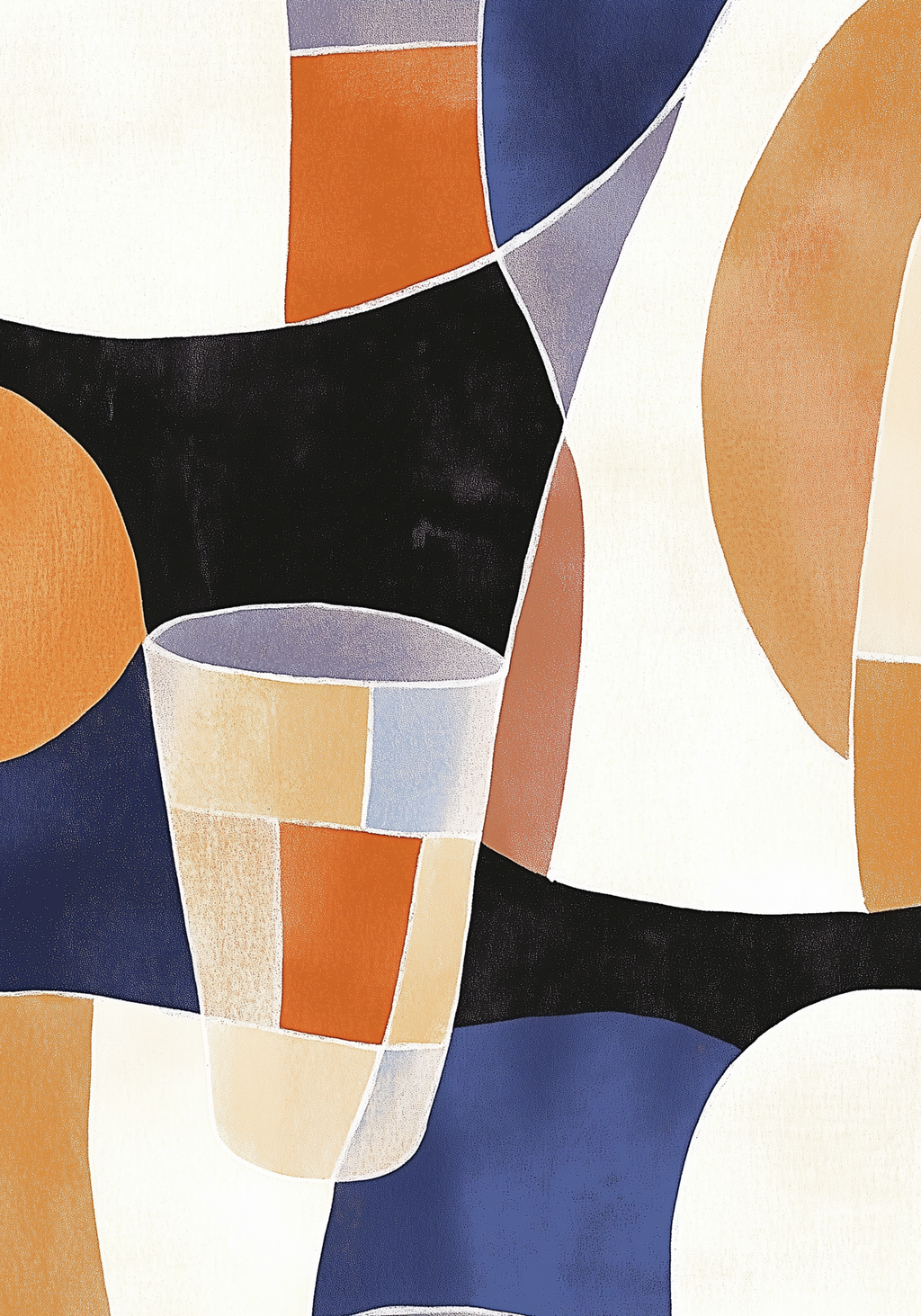 Abstract Shapes – affisch med snyggt motiv, köp enkelt hos Bozetto i flera storlekar