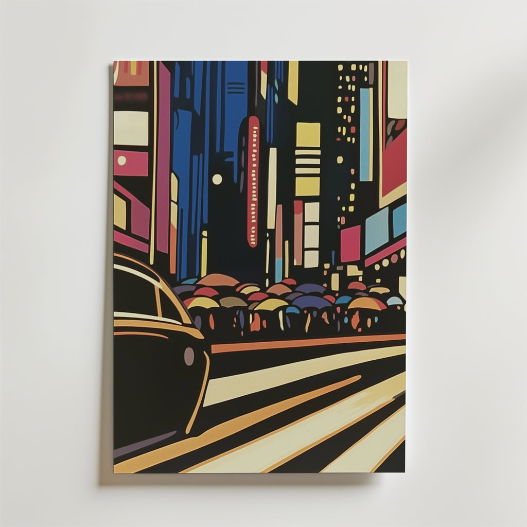 Midnight Rush – stilfullt konsttryck från Bozetto, tryckt på matt finpapper i hög tryckkvalitet