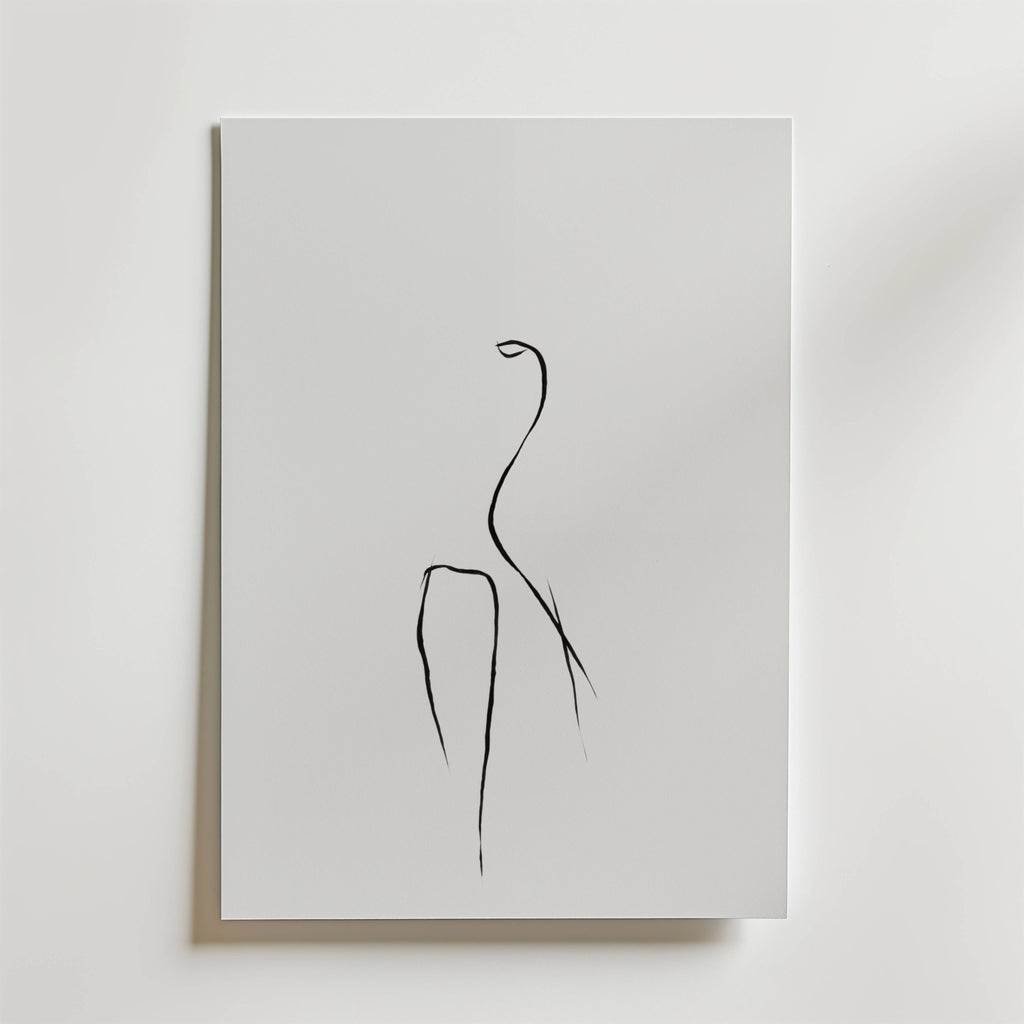 Graceful Line – stilfullt konsttryck från Bozetto, tryckt på matt finpapper i hög tryckkvalitet