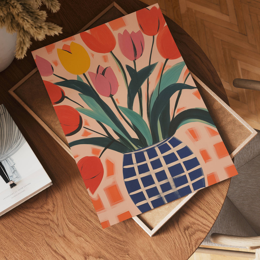 Tulip Harmony poster visad rakt fram – Bozetto affisch i hög tryckkvalitet i hög tryckkvalitet