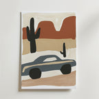 Retro Roadtrip – stilfullt konsttryck från Bozetto, tryckt på matt finpapper i hög tryckkvalitet