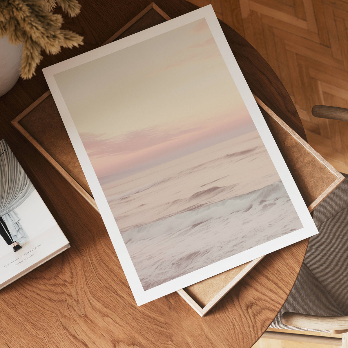 Soft Pastel Shore – affisch med snyggt motiv, köp enkelt hos Bozetto i flera storlekar