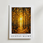 Gustav Klimt Golden Forest – stilfullt konsttryck från Bozetto, tryckt på matt finpapper