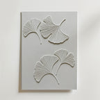 Ginkgo Leaf Textured – stilfullt konsttryck från Bozetto, tryckt på matt finpapper