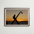 Förankrad affisch i valnötsram – mörkbrun inramning med exklusiv känsla, Bozetto