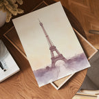 Painted Eiffel Tower poster visad rakt fram – Bozetto affisch i hög tryckkvalitet