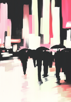 City Drenched in Light poster visad rakt fram – Bozetto affisch i hög tryckkvalitet