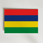 Mauritius National Flag Poster – modern konst och stilren konsttryck för hemmet hos Bozetto