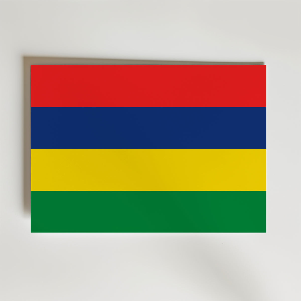 Mauritius National Flag Poster – modern konst och stilren konsttryck för hemmet hos Bozetto