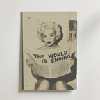 The World is Ending Retro – stilfullt konsttryck från Bozetto, tryckt på matt finpapper