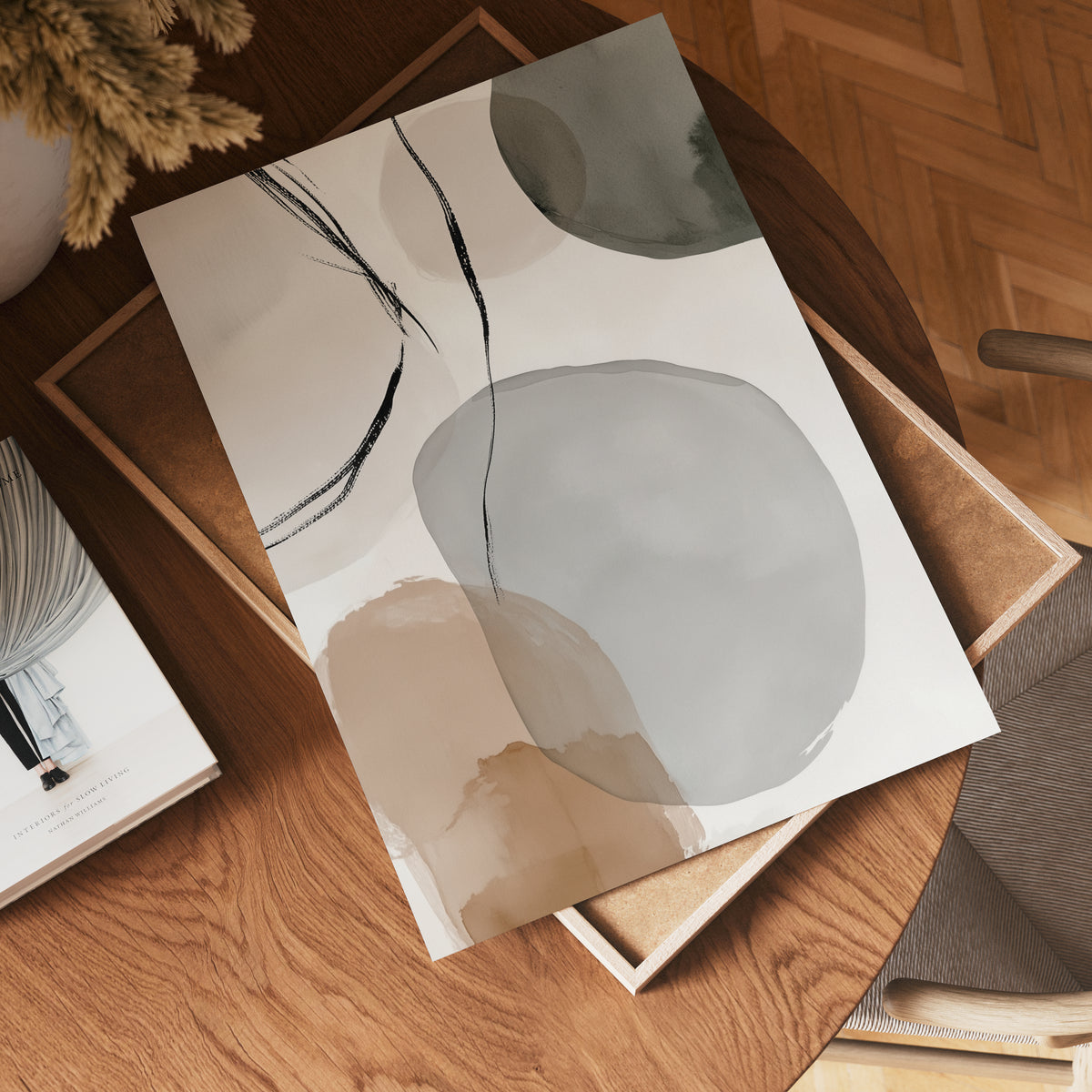 Floating Shapes – affisch med snyggt motiv, köp enkelt hos Bozetto i flera storlekar