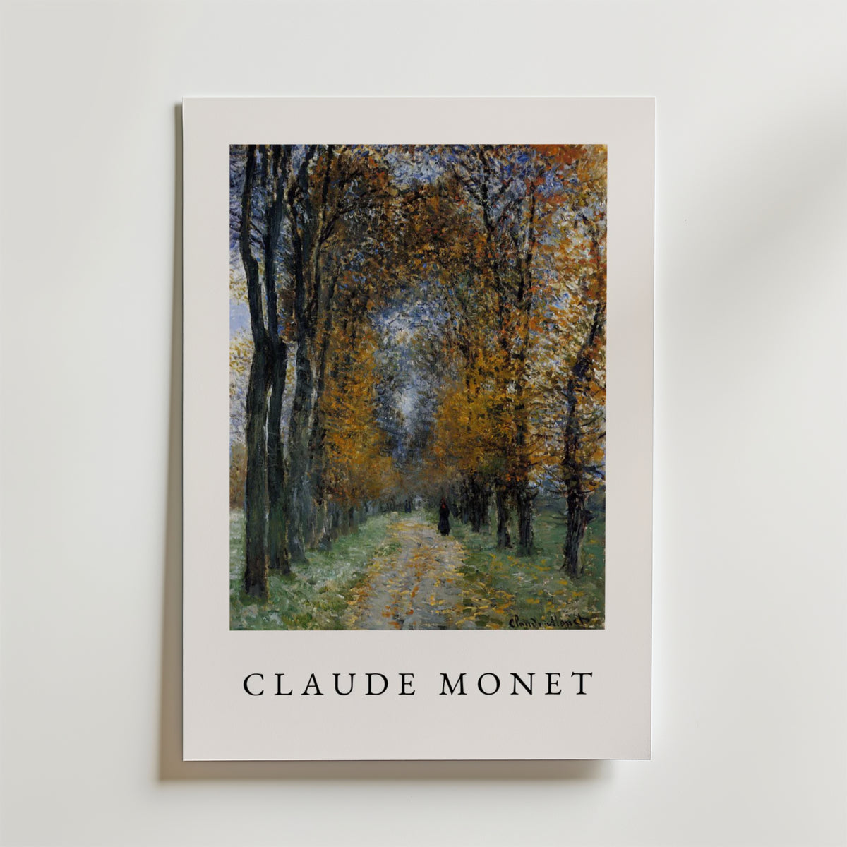 Claude Monet The Avenue – stilfullt konsttryck från Bozetto, tryckt på matt finpapper