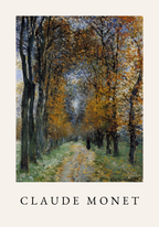 Claude Monet The Avenue poster visad rakt fram – Bozetto affisch i hög tryckkvalitet