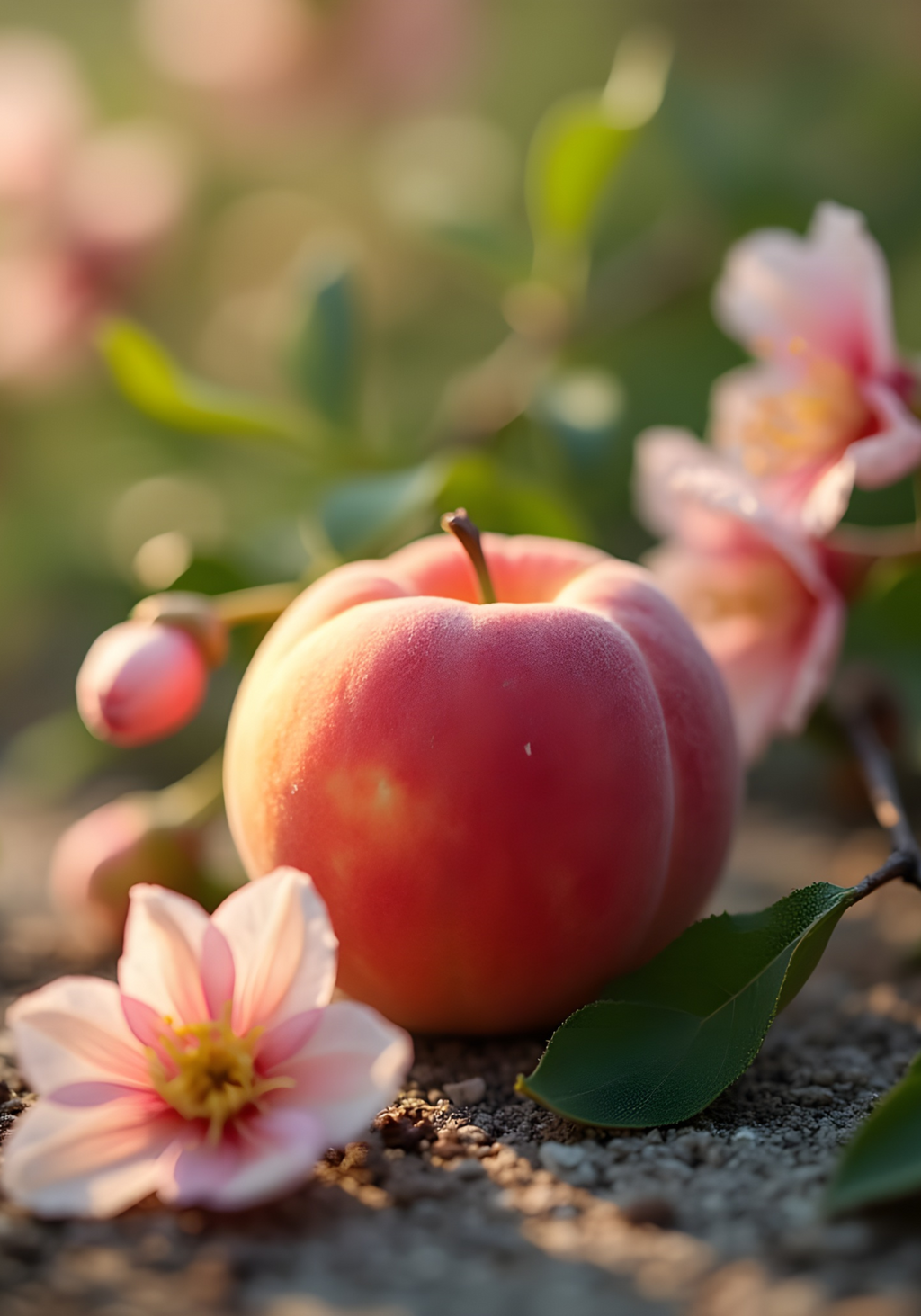 Peach Blossom – affisch med snyggt motiv, köp enkelt hos Bozetto i flera storlekar