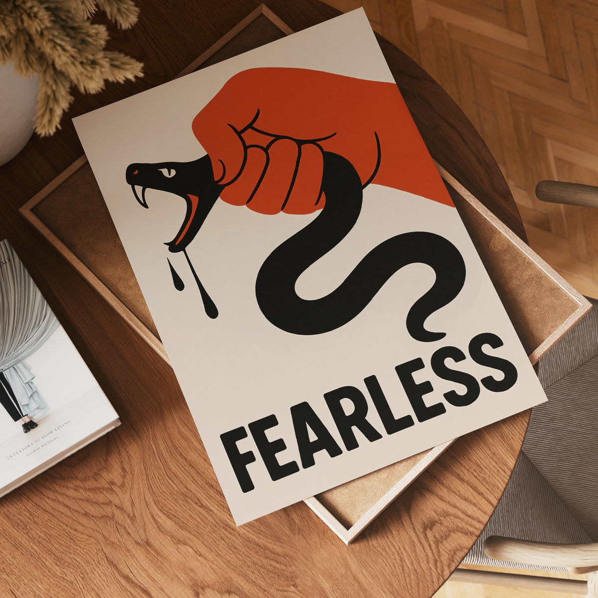 Fearless – affisch med snyggt motiv, köp enkelt hos Bozetto i flera storlekar i hög tryckkvalitet