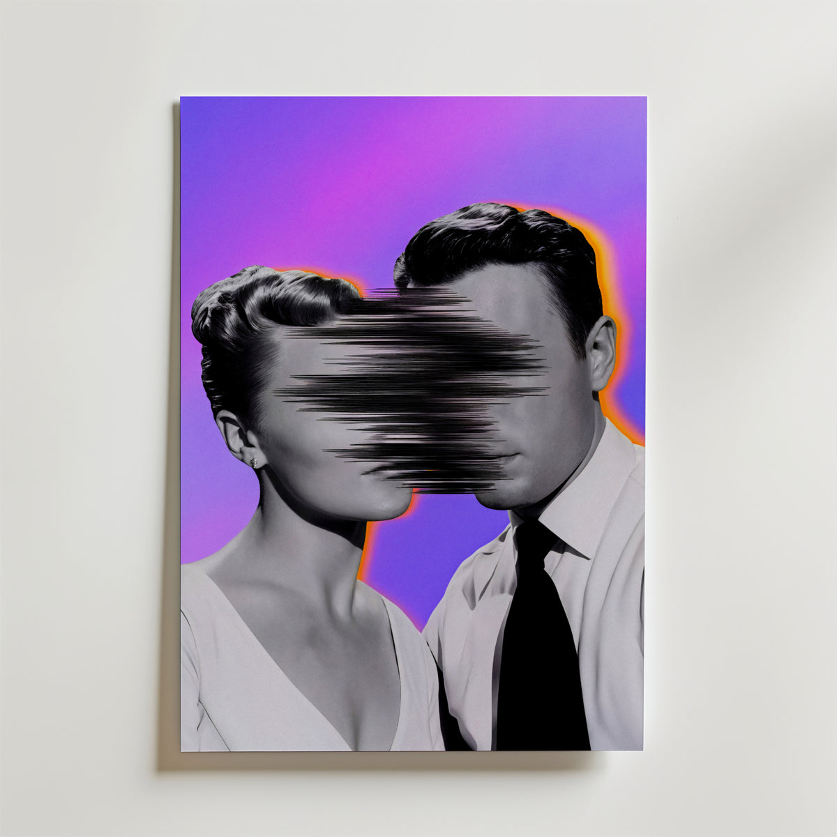 Blurred Connection – stilfullt konsttryck från Bozetto, tryckt på matt finpapper