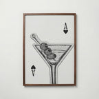 Martini Ace Poster – valnötsram