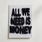 Blurred Money Statement Poster – canvas utan passepartout